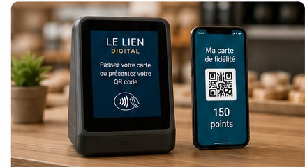 Terminal de fidélisation et validation des avantages au comptoir